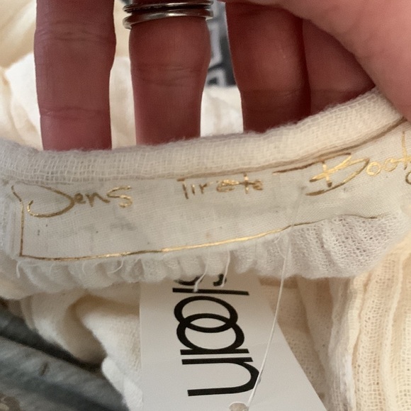 Jen's Pirate Booty Sloan Off‎ Shoulder flowy Top Tunic one size fits all cotton - Picture 4 of 12